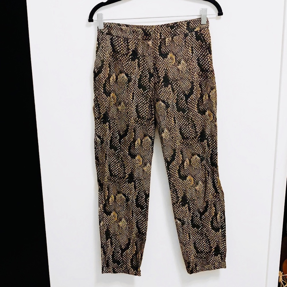 H&M Snake Skin Dress Pant Trousers Size 2